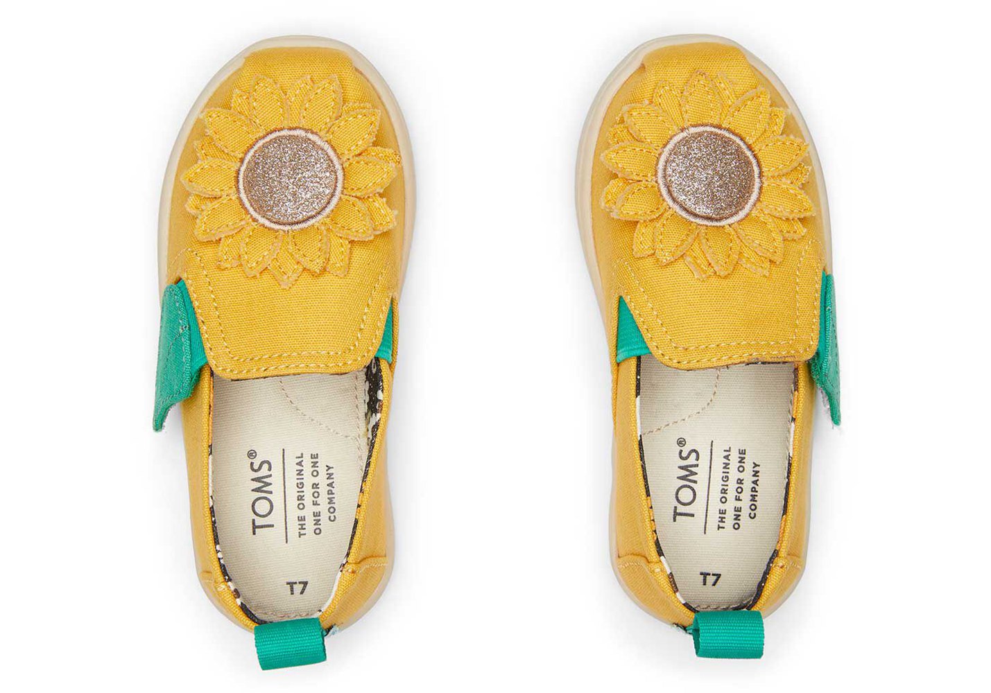 Toms Alpargata Tiny Sunflower Espadrille Yellow - Kids - 91037-TBPE